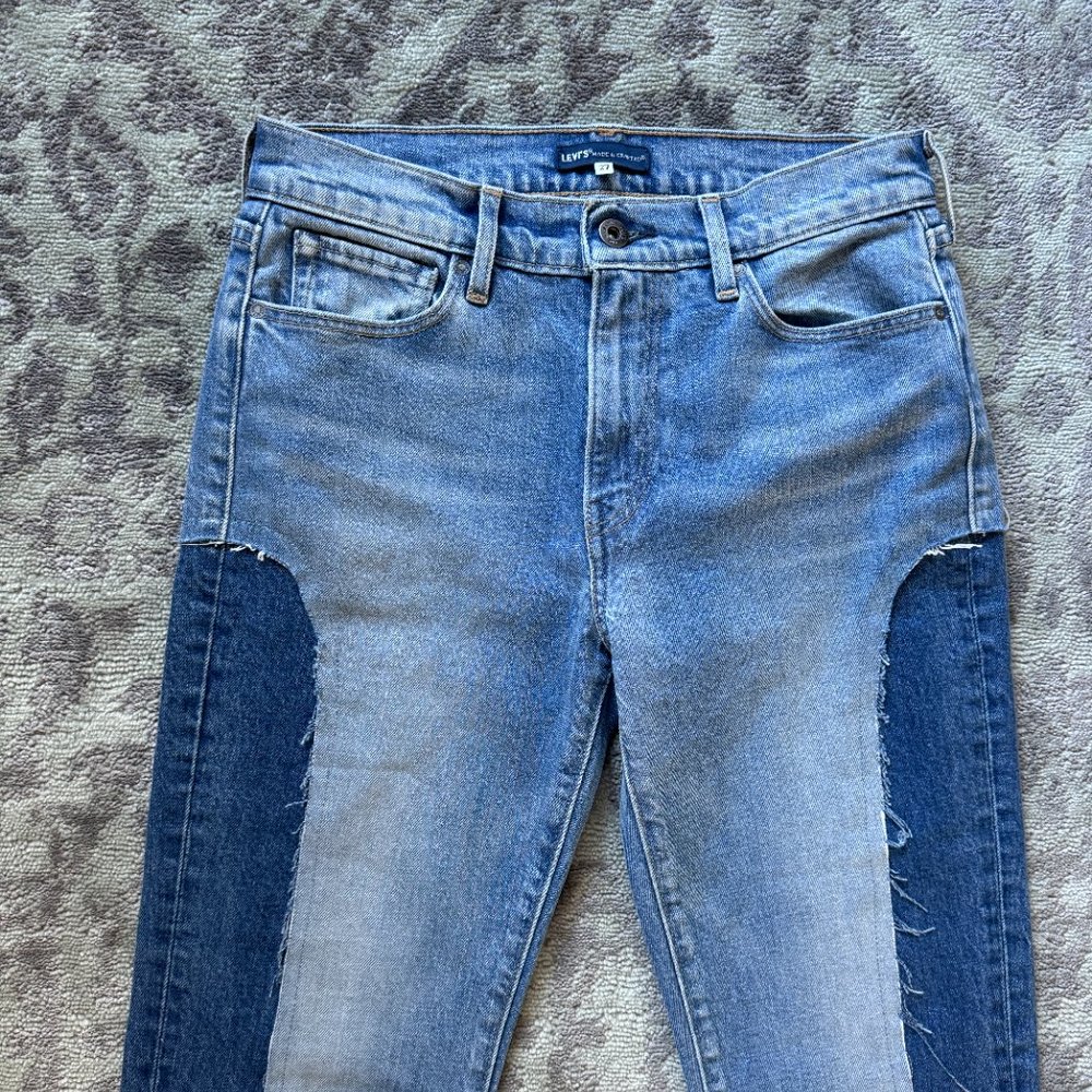 Levi's Made And Crafted Patchwork Two Tone Jeans - image 3